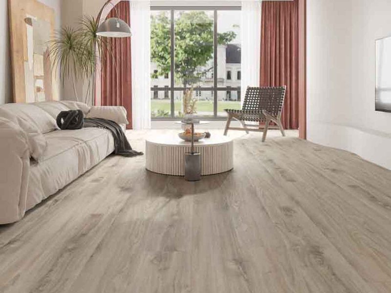 hardwood flooring installed in a beautiful herringbone pattern