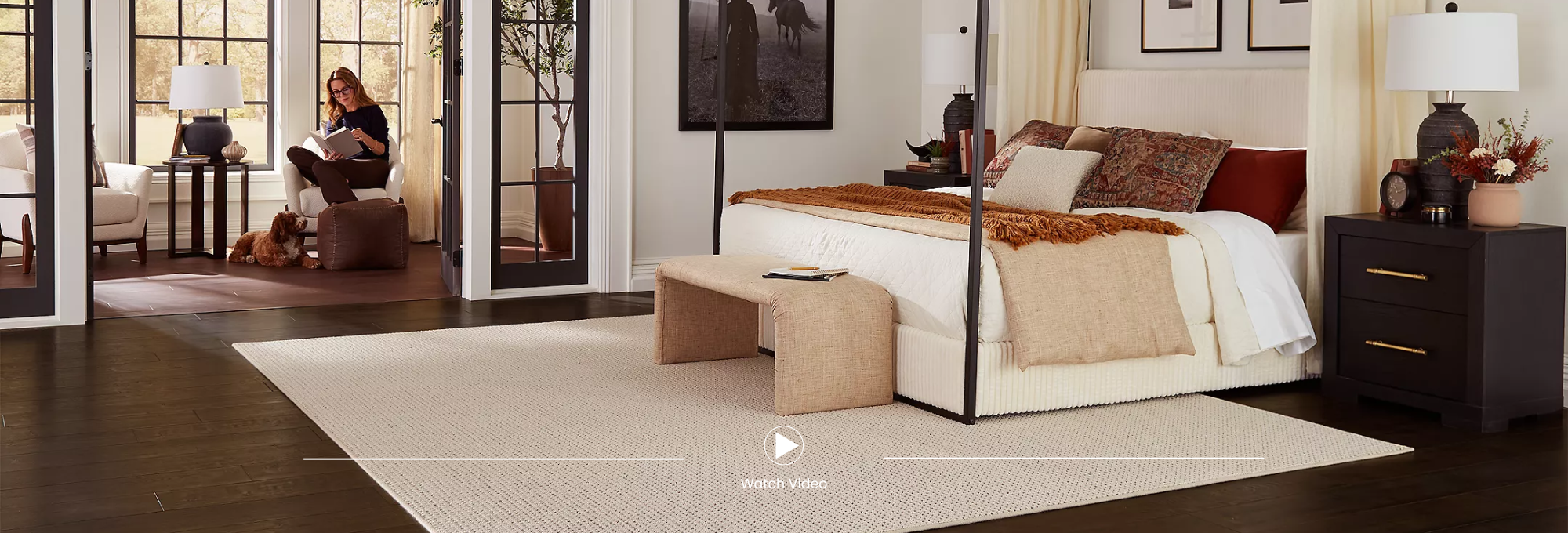 Karastan BelleLuxe waterproof flooring in a stylish home